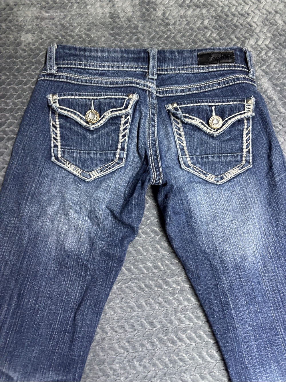 Daytrip Blue Washed Cropped Jeans
